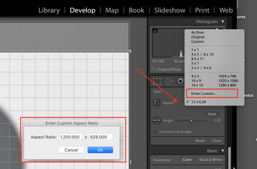 entercustom How To Resize Your Images Using Lightroom